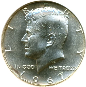 image for: 1967 50c SMS NGC MS66