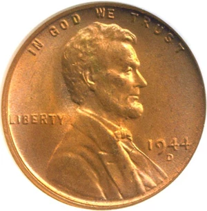 image for: 1944-D 1c NGC MS67 RD