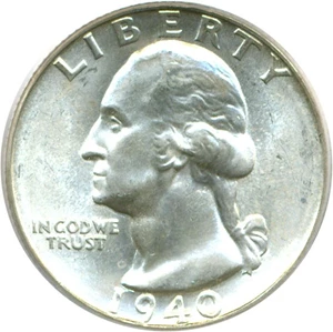 image for: 1940-S 25c PCGS MS66