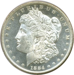 image for: 1884-O $1 PCGS MS63 DMPL