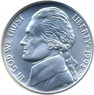 image for: 1994-P 5c SMS NGC MS69