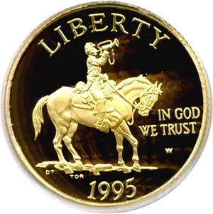image for: 1995-W $5 Civil War PCGS Proof 70 DCameo