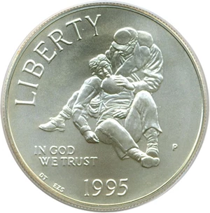 image for: 1995-P $1 Civil War PCGS MS69
