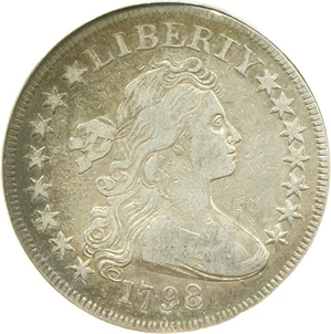 image for: 1798 $1 DGS VF20 Small Eagle, 15 stars
