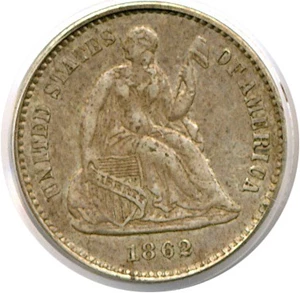 image for: 1862 H10c PCGS AU50