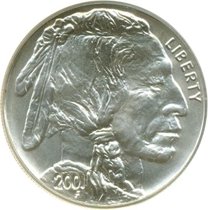 image for: 2001-D $1 Buffalo NGC MS69