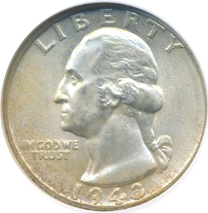 image for: 1943-S 25c NGC MS66