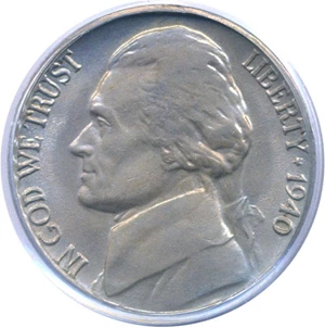 image for: 1940-D 5c PCGS MS65 FS