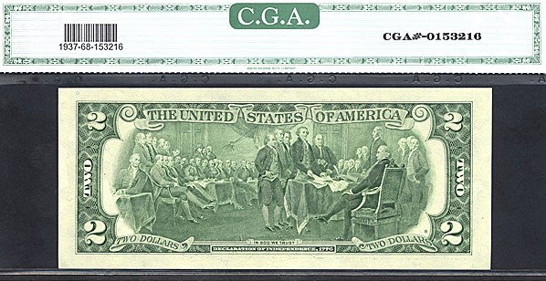 image for: Fr.1937I 2003 $2 CGA Gem CU68  [I24700080B]