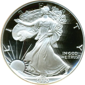 image for: 1990-S $1 Silver Eagle NGC Proof 69 UCameo