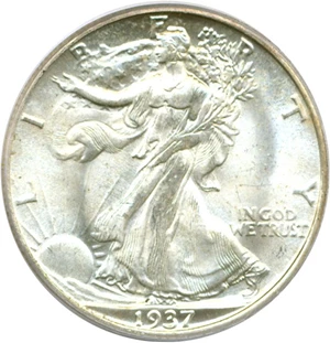 image for: 1937-S 50c PCGS MS65