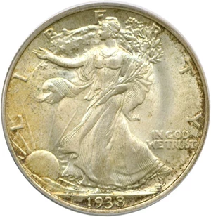 image for: 1938 50c PCGS MS65