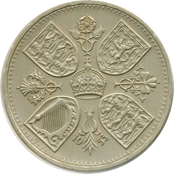 image for: Great Britain: 1953 5 Shil Matte PCGS Proof 65 (S-4136)