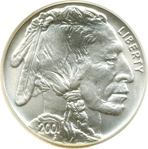 image for: 2001-D $1 Buffalo NGC MS69