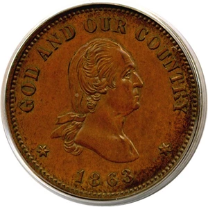 image for: 1863 2c J-305 PCGS Proof 63 BN