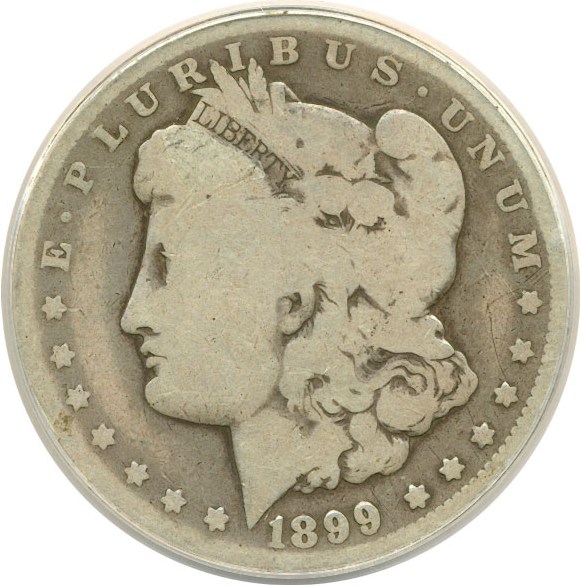 image for: Top 100 VAM: 1899-O $1 VAM 6  Micro O ANACS AG-3