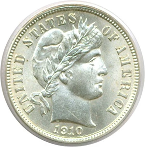 image for: 1910 10c PCGS MS64