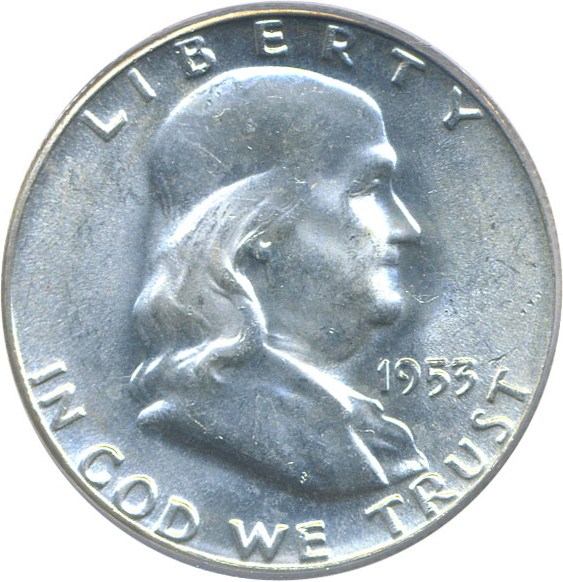 image for: 1953 50c  PCGS MS63 FBL