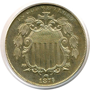 image for: 1876 5c PCGS/CAC Proof 65