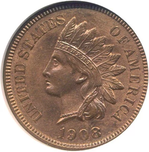 image for: 1908-S 1c NGC MS64 RB