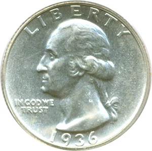 image for: 1936 25c PCGS Proof 66