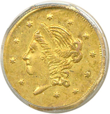 image for: Cal Gold: 1859 50c BG-902 PCGS MS62