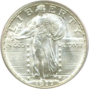 image for: 1917-D 25c Ty.2 PCGS/CAC MS66