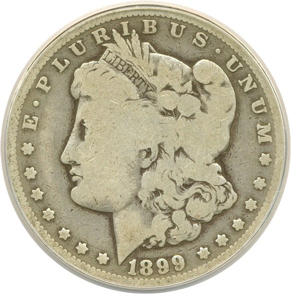 image for: Top 100 VAM: 1899-O $1 VAM 6  Micro O ANACS Good-6