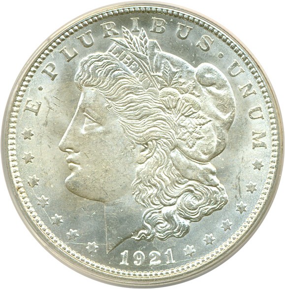 image for: 1921-D $1 VAM 1K ANACS MS63