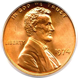 image for: 1974 1c PCGS MS67 RD
