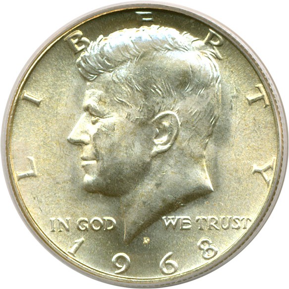 image for: 1968-D 50c  PCGS MS65 