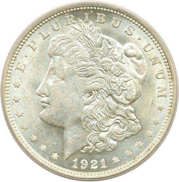 image for: 1921 $1 Morgan VAM 24A ANACS AU58