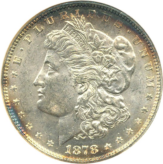 image for: Top 100 VAM: 1878 7/8TF $1 Strong  VAM 41  7/7 ANACS MS62