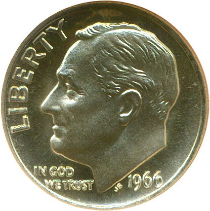 image for: 1966 10c SMS NGC MS67 Cameo