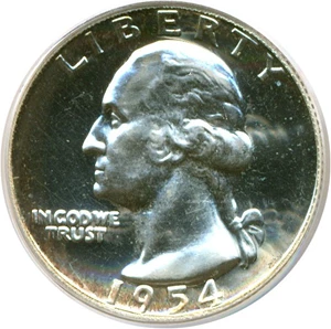 image for: 1954 25c PCGS Proof 65
