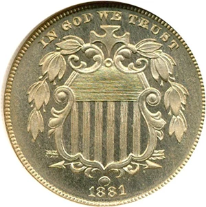 image for: 1881 5c NGC Proof 66