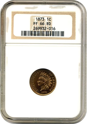 image for: 1873 1c NGC Proof 66 RD