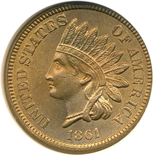 image for: 1861 1c NGC/CAC MS65