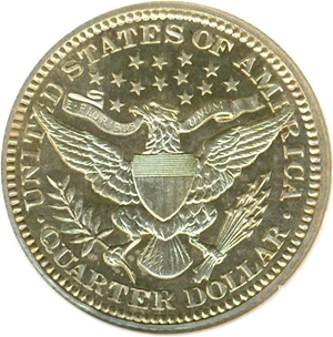 image for: 1910 25c DGS Proof 62 (Lightly Cleaned, Planchet Flaw)