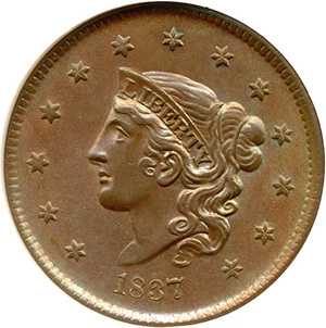 image for: 1837 1c NGC MS63 BN