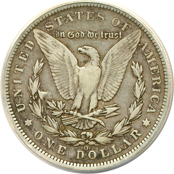 image for: Top 100 VAM: 1891-O $1 VAM 1A2  Clashed E ANACS VF35 