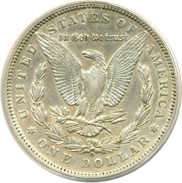 image for: Top 100 VAM: 1899-O $1 VAM 5 Micro O ANACS XF45