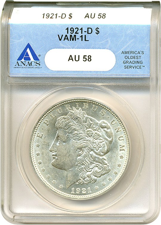 1921-D $1  Doubled Cud, VAM-1X VG10 CAC thumbnail 22