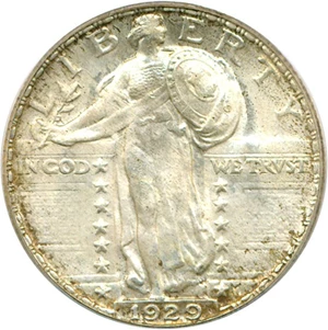 image for: 1929 25c PCGS MS65 FH