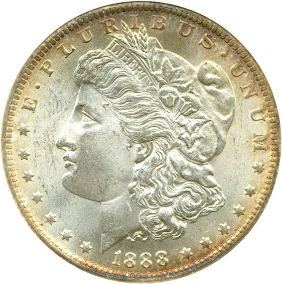 image for: Top 100 VAM: 1888-O $1 VAM 9  DDR ANACS MS65