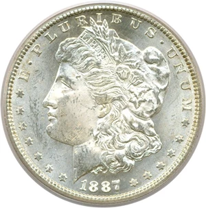 image for: 1887-S $1 PCGS MS64