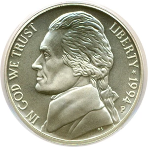 image for: 1994-P 5c SMS PCGS MS69 FS