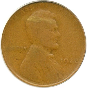 image for: 1922 no D 1c Strong Reverse PCGS/CAC F15