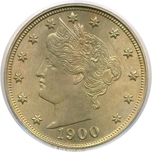 image for: 1900 5c PCGS MS64