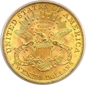 image for: 1902 $20 PCGS MS62